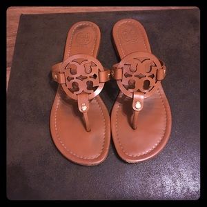 Tory Burch Miller Sandals 8.5 w/ box & travel bag